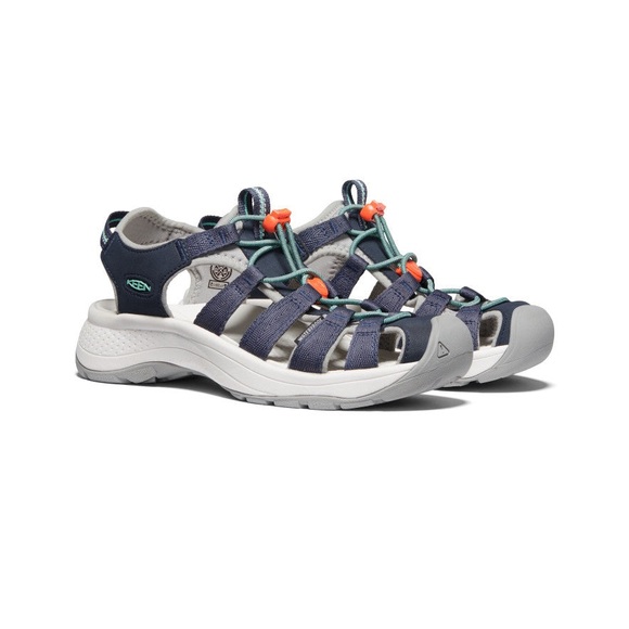 KEEN Astoria West Women’s Blue and Gray Sandals NWOT